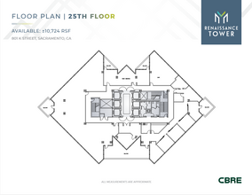 801 K St, Sacramento, CA en alquiler Plano de la planta- Imagen 1 de 1