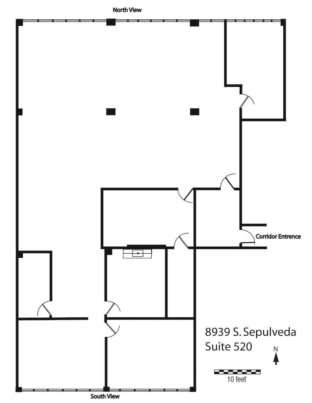 8929-8939 S Sepulveda Blvd, Los Angeles, CA en alquiler Plano de la planta- Imagen 1 de 2