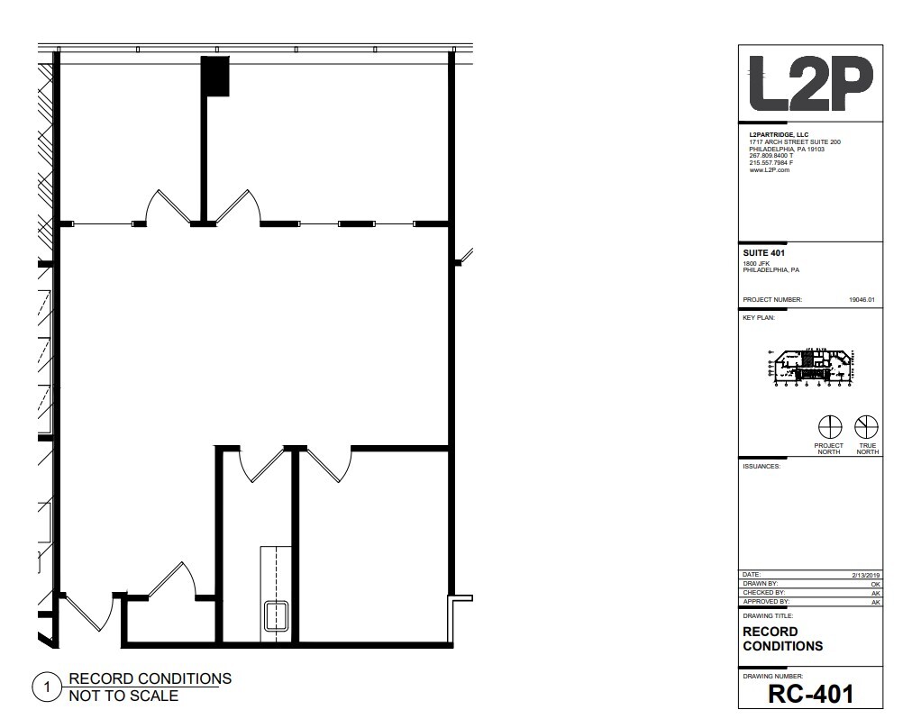 1800 John F Kennedy Blvd, Philadelphia, PA en alquiler Plano de la planta- Imagen 1 de 1