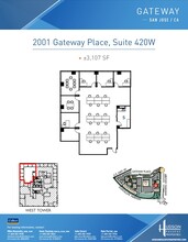 2001 Gateway Pl, San Jose, CA en alquiler Plano de la planta- Imagen 1 de 1