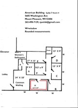 5605 Washington Ave, Racine, WI en alquiler Plano de la planta- Imagen 1 de 3