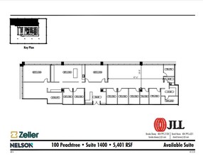 100 Peachtree St NW, Atlanta, GA en alquiler Plano de la planta- Imagen 1 de 1