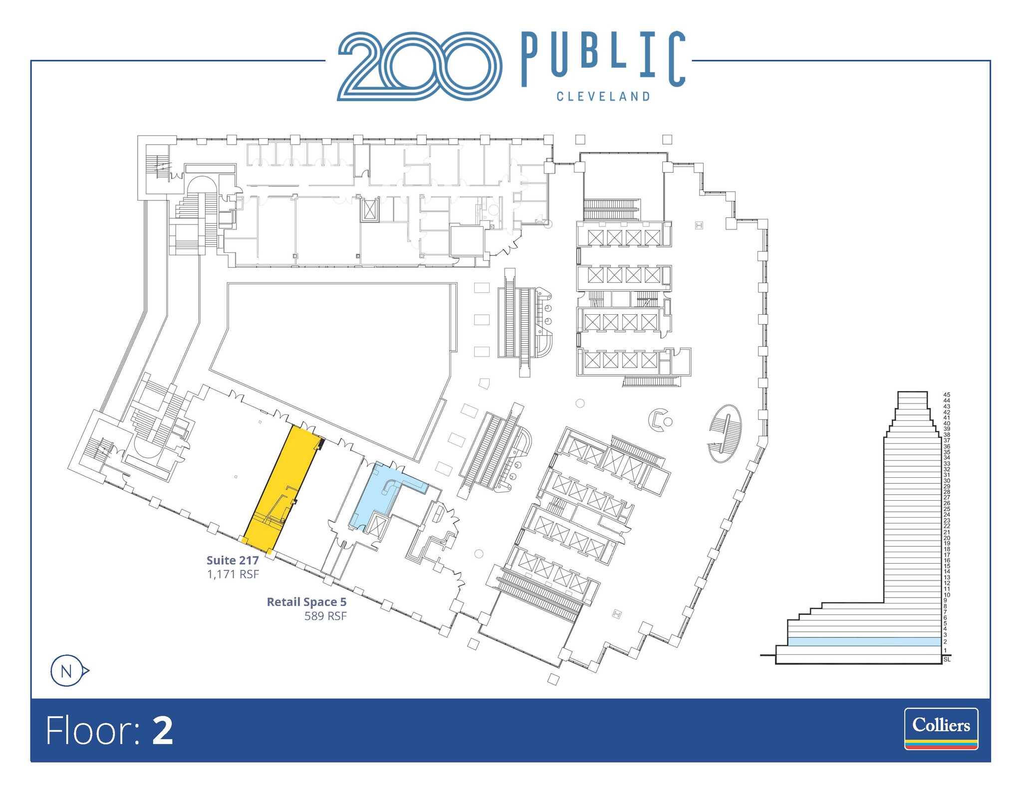 200 Public Sq, Cleveland, OH en alquiler Plano de la planta- Imagen 1 de 1