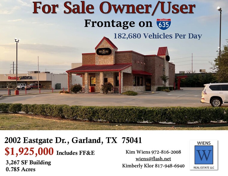 2002 Eastgate Dr, Garland, TX en venta - Foto del edificio - Imagen 1 de 5