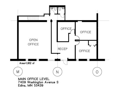 7401-7435 Washington Ave S, Edina, MN en alquiler Plano de la planta- Imagen 1 de 1