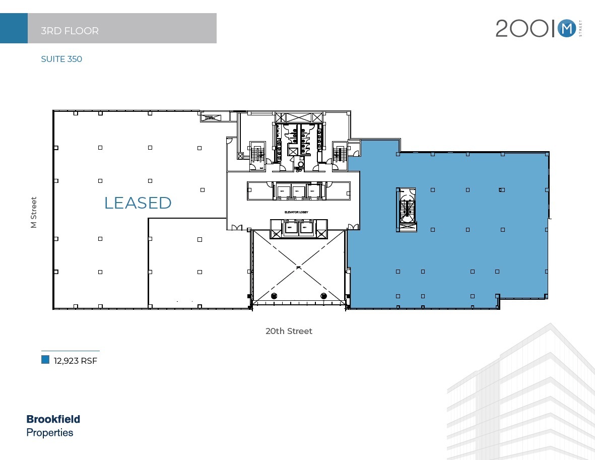 2001 M St NW, Washington, DC en alquiler Plano de la planta- Imagen 1 de 1