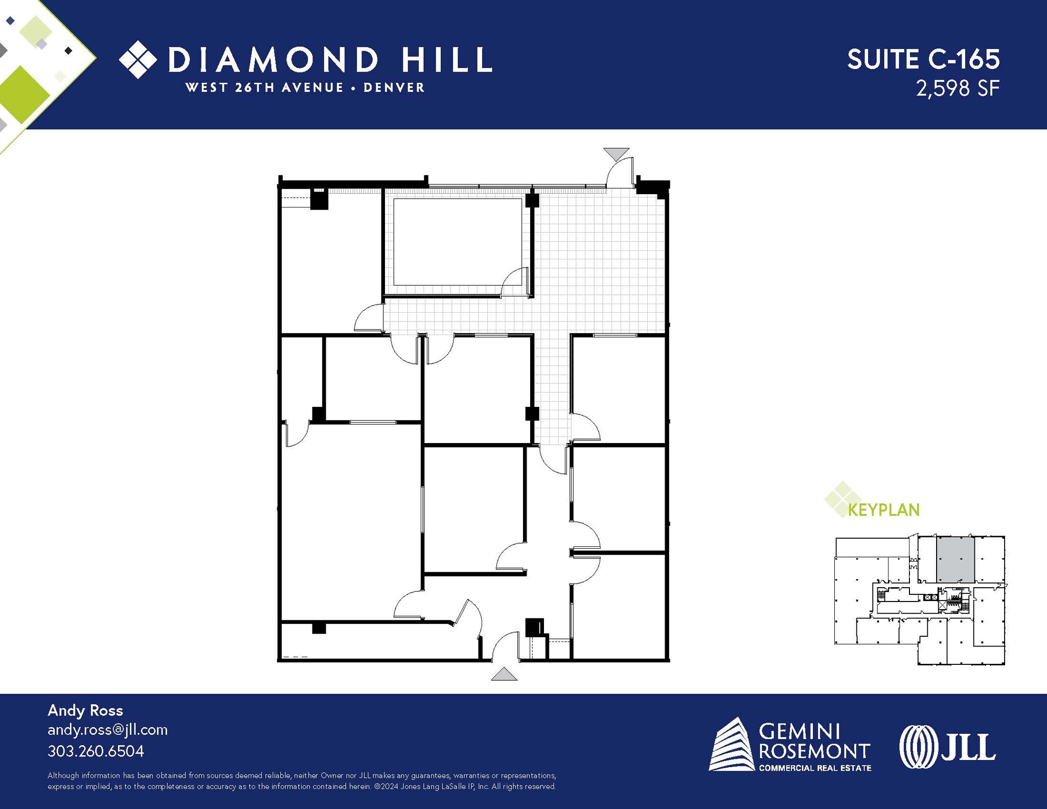 2490 W 26th Ave, Denver, CO en alquiler Plano de la planta- Imagen 1 de 2