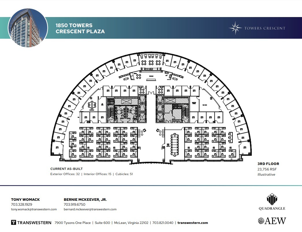 1850 Towers Crescent Plz, Vienna, VA en alquiler Plano de la planta- Imagen 1 de 1