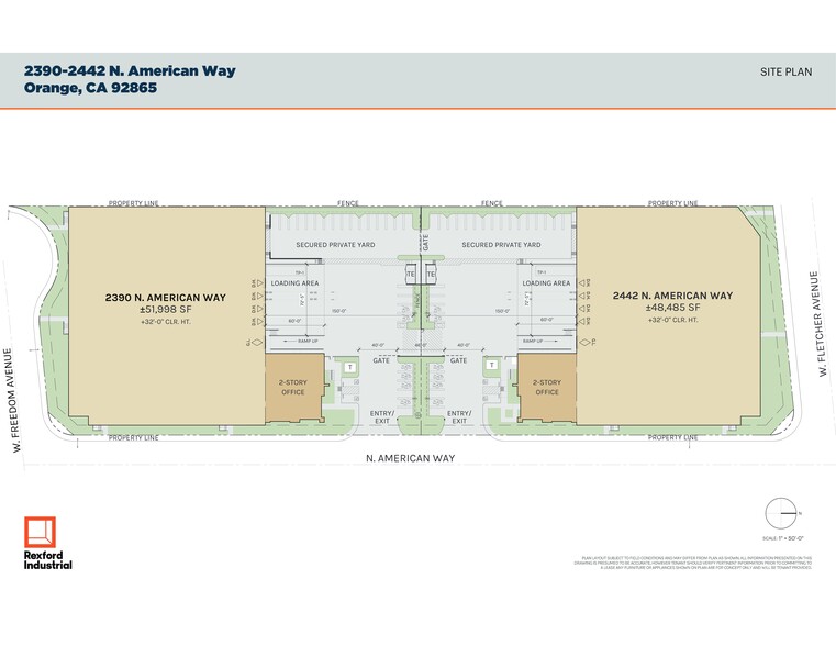 2442 N American Way, Orange, CA en alquiler - Plano del sitio - Imagen 1 de 34