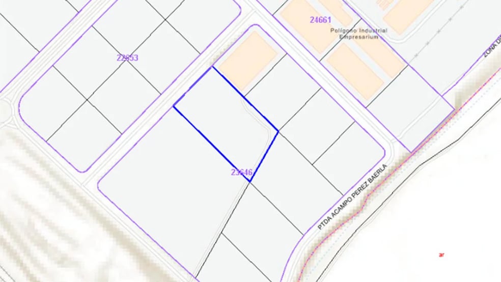 Calle Albata, 18, Zaragoza, Zaragoza en venta - Plano de solar - Imagen 3 de 3