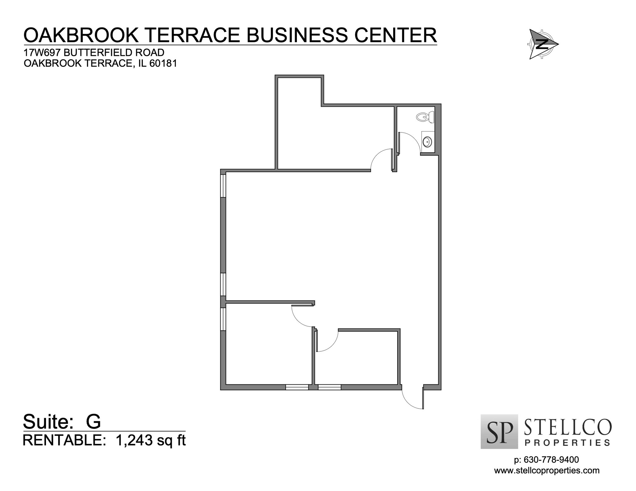 17W695-17W745 Butterfield Rd, Oakbrook Terrace, IL en alquiler Plano de la planta- Imagen 1 de 1