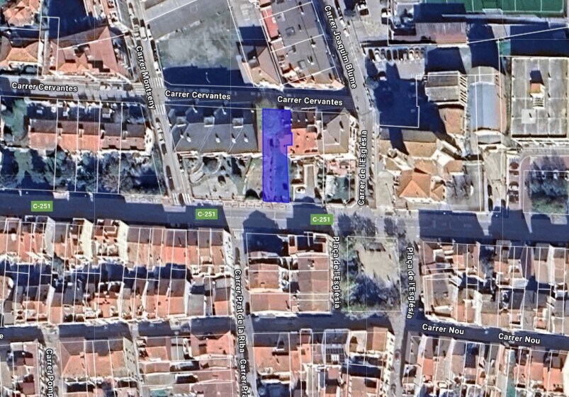 Carrer Cervantes, 5B, Llinars del Vallès, Barcelona en venta - Plano de solar - Imagen 2 de 2