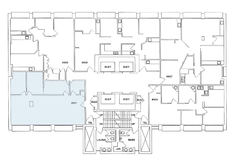 805 W Broadway, Vancouver, BC en alquiler Plano de la planta- Imagen 1 de 1