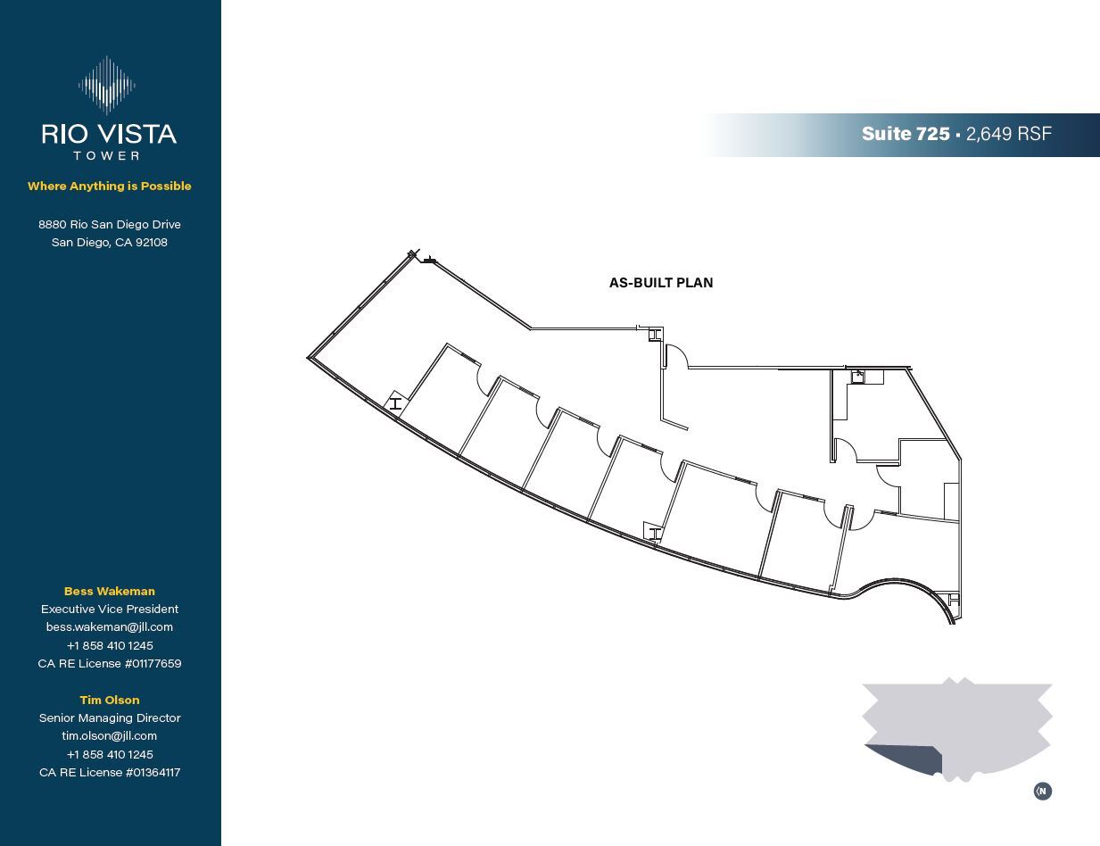 8880 Rio San Diego Dr, San Diego, CA en alquiler Plano de la planta- Imagen 1 de 7