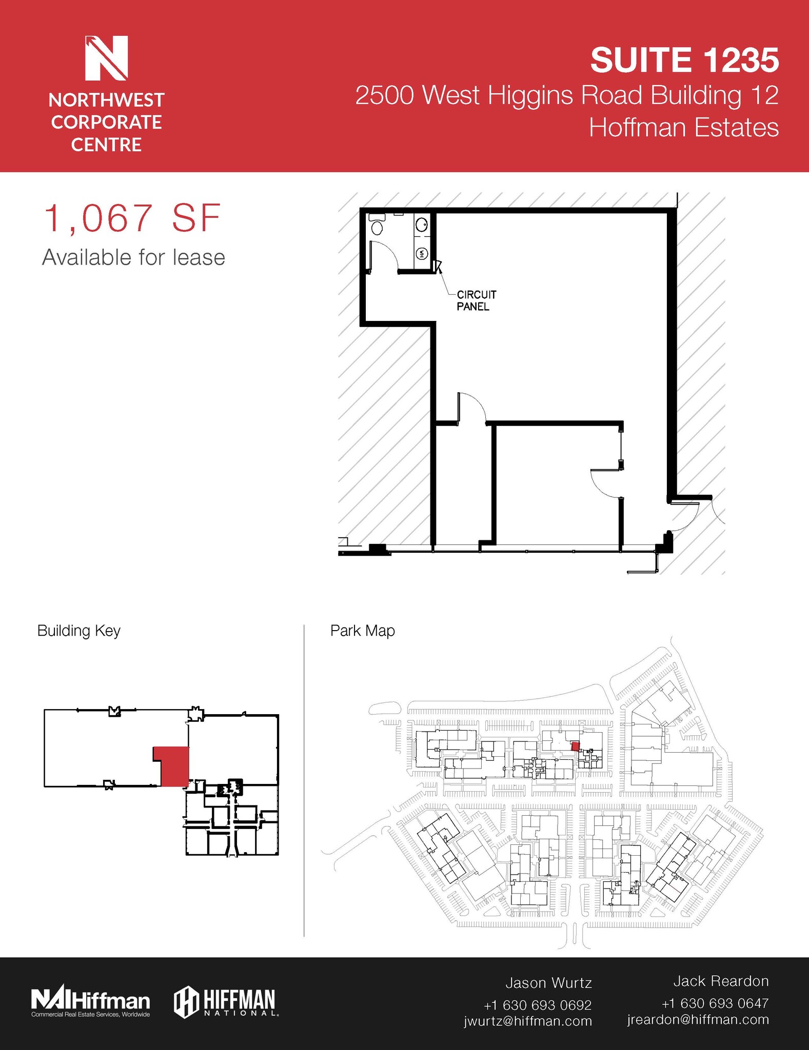 2500 W Higgins Rd, Hoffman Estates, IL en alquiler Plano de la planta- Imagen 1 de 1