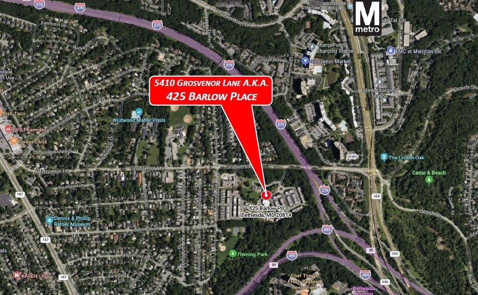 5410 Grosvenor Ln, Bethesda, MD en venta - Mapa - Imagen 3 de 3