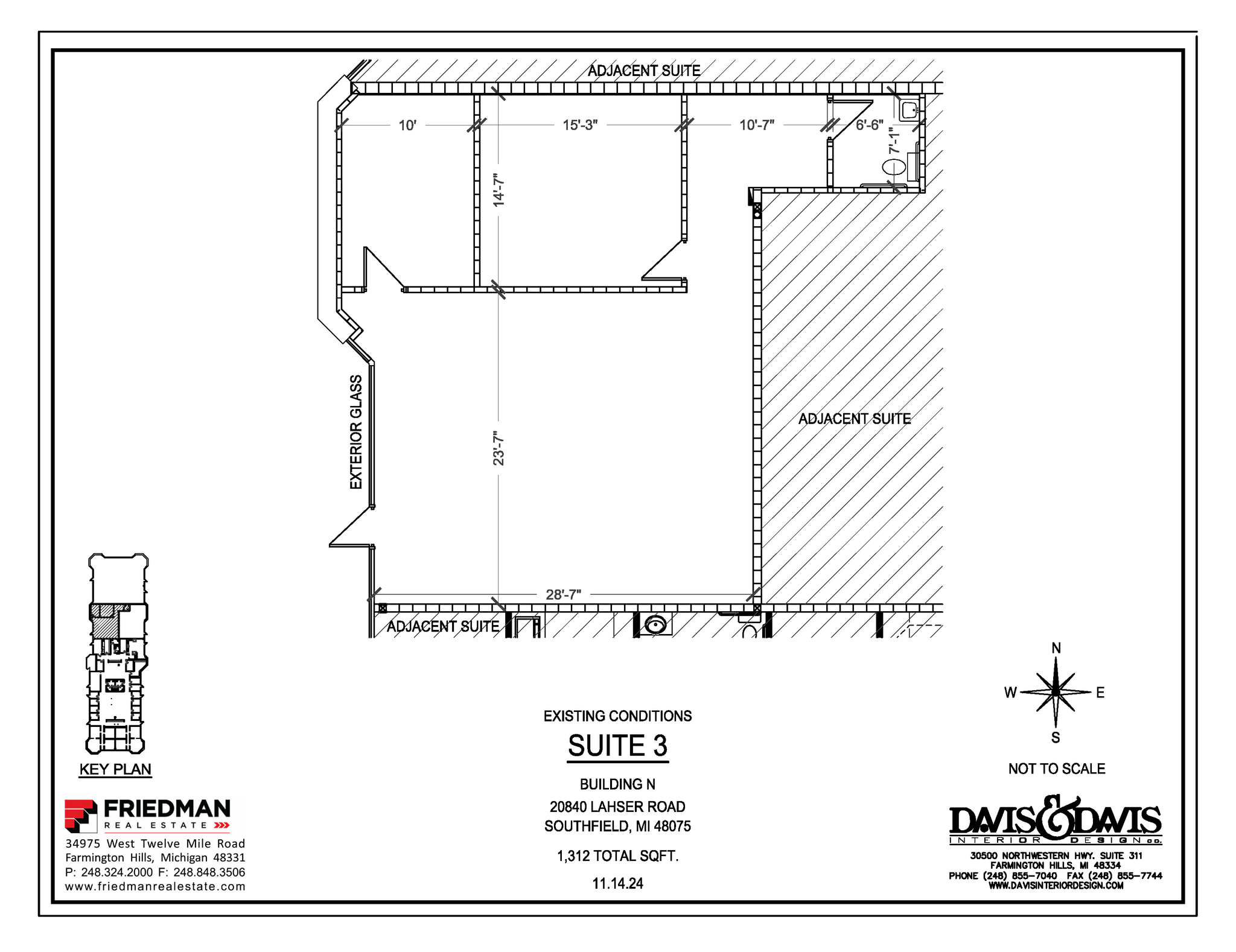 20840 Lahser Rd, Southfield, MI en alquiler Plano de la planta- Imagen 1 de 2