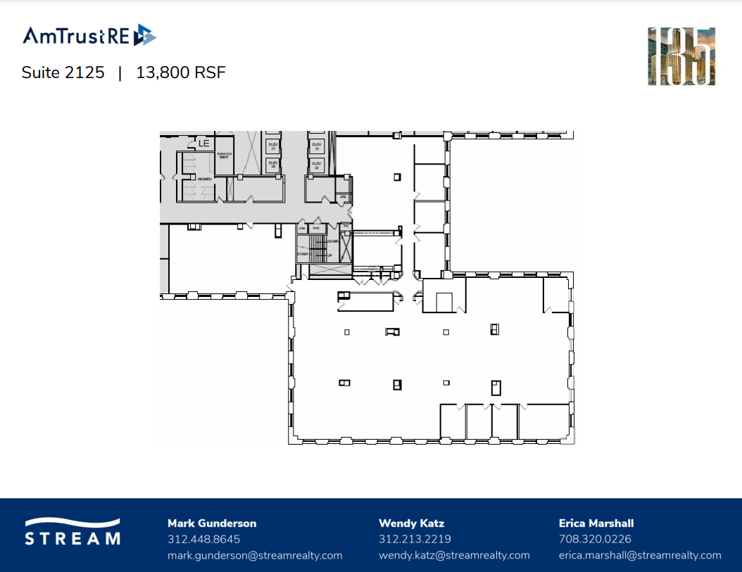 135 S LaSalle St, Chicago, IL en alquiler Plano de la planta- Imagen 1 de 1