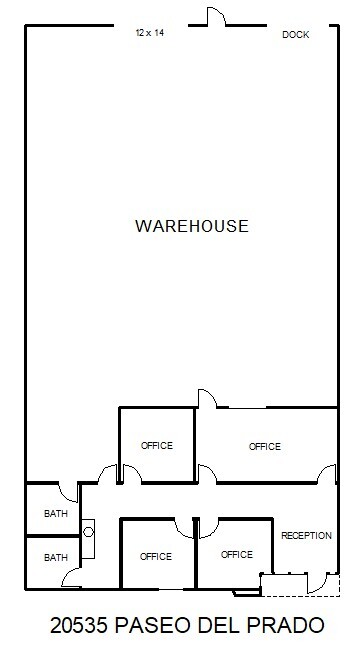 20515-20545 Paseo Del Prado, Walnut, CA en alquiler Plano de la planta- Imagen 1 de 1