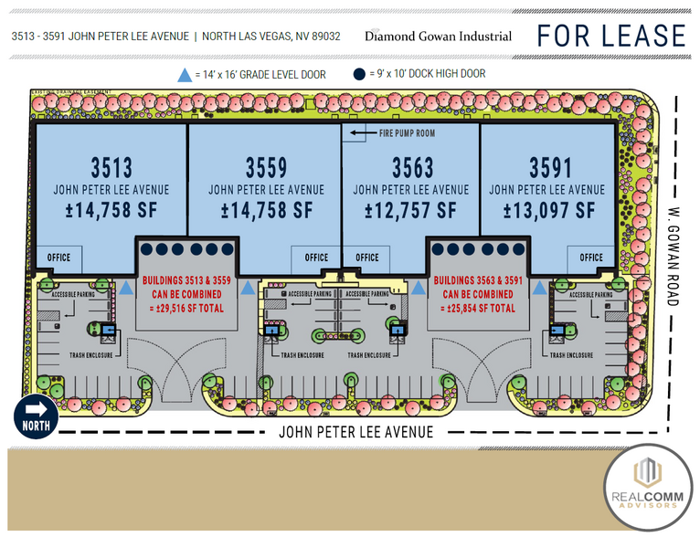 3513-3591 John Peter Lee Ave, North Las Vegas, NV en alquiler - Plano del sitio - Imagen 3 de 9