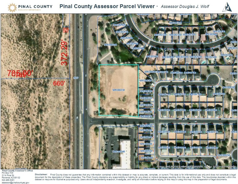 NEC Pinal Ave & Impala Pl, Casa Grande, AZ en venta - Plano de solar - Imagen 1 de 4