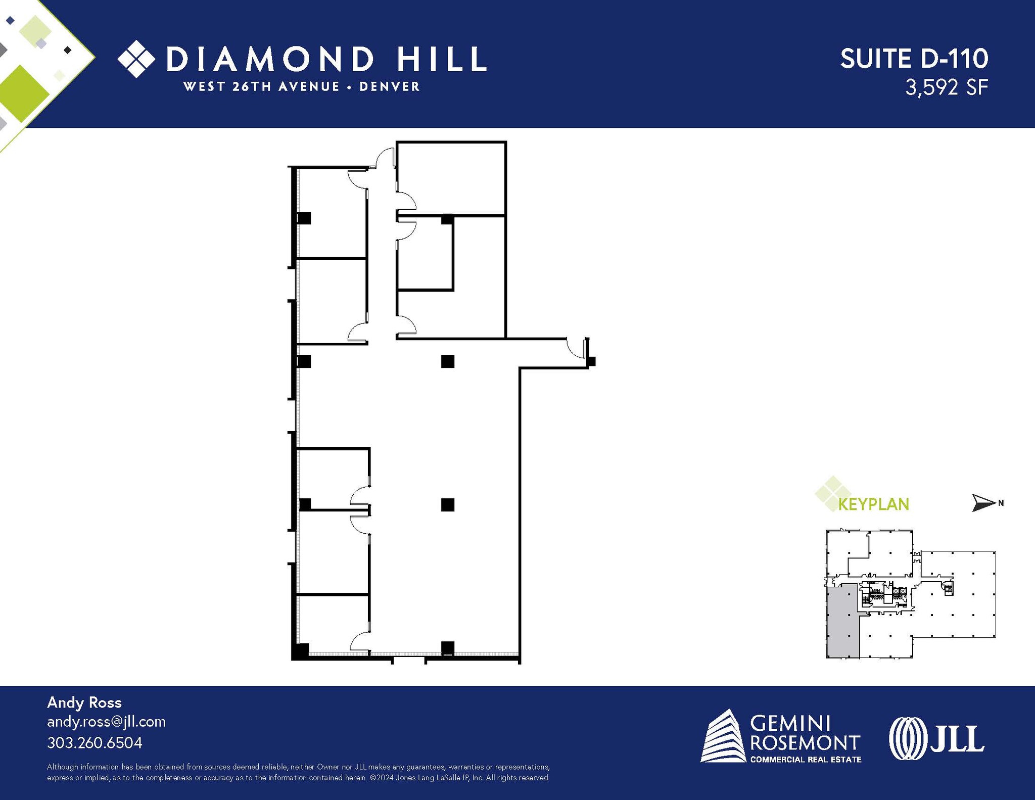 2490 W 26th Ave, Denver, CO en alquiler Plano de la planta- Imagen 1 de 2