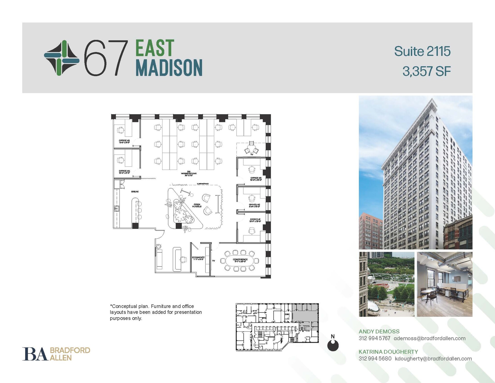 67 E Madison St, Chicago, IL en alquiler Plano de la planta- Imagen 1 de 2