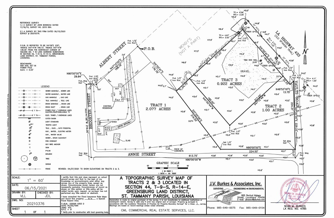 Old Spanish Trail, Slidell, LA en venta Plano del sitio- Imagen 1 de 3