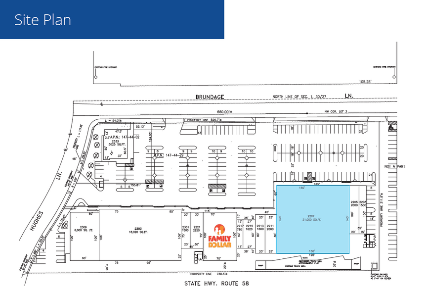 2207 Brundage Ln, Bakersfield, CA en alquiler - Plano del sitio - Imagen 2 de 2