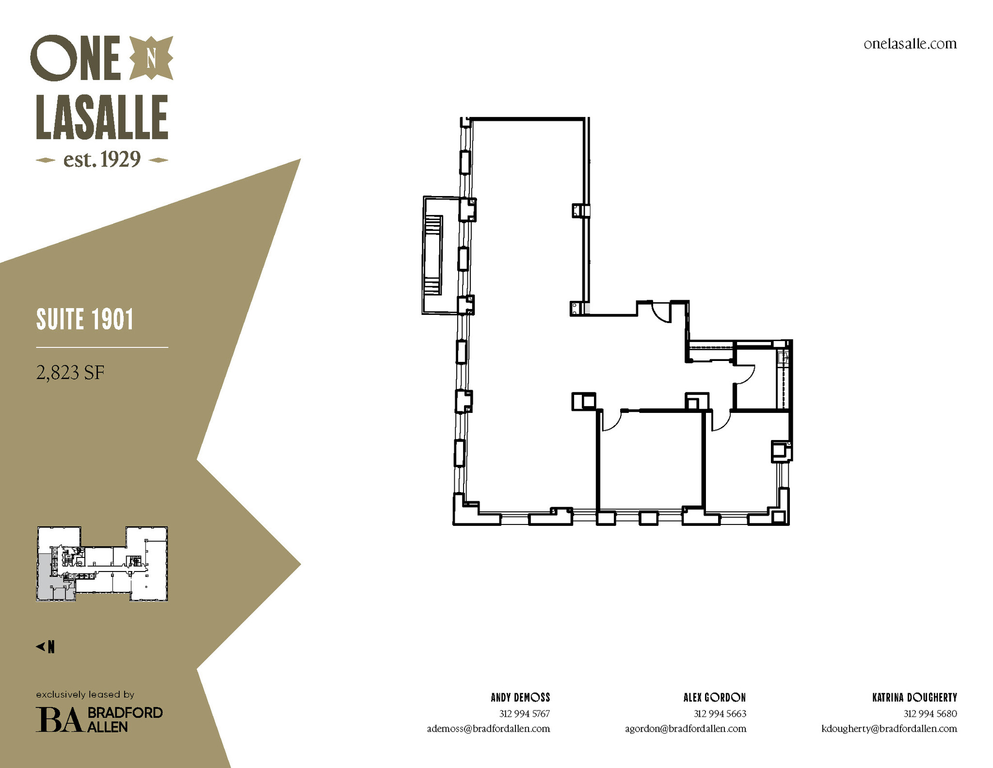 1 N La Salle St, Chicago, IL en alquiler Plano de la planta- Imagen 1 de 2