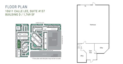 10611 Calle Lee, Los Alamitos, CA en alquiler Plano de la planta- Imagen 1 de 1