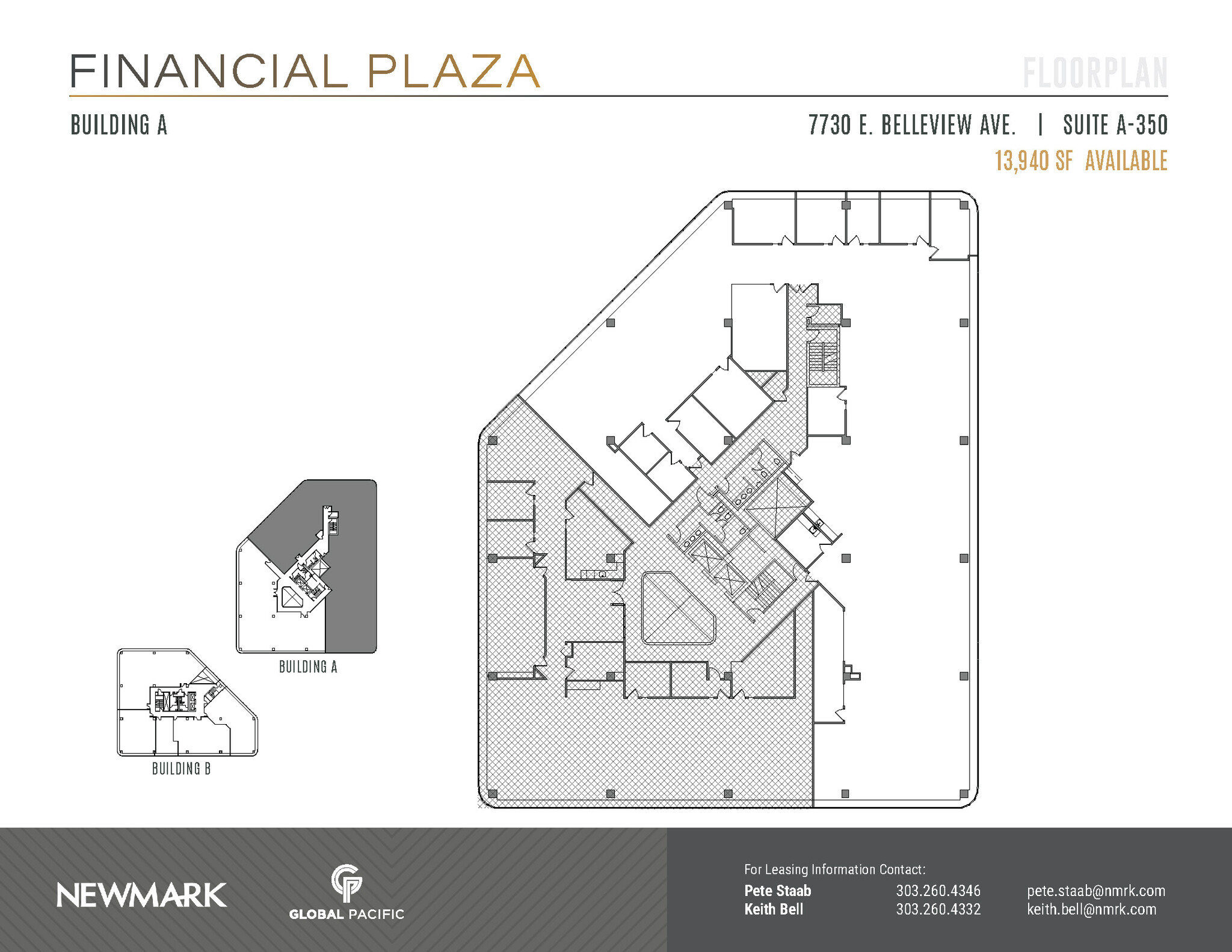 7730 E Belleview Ave, Greenwood Village, CO en alquiler Plano de la planta- Imagen 1 de 2