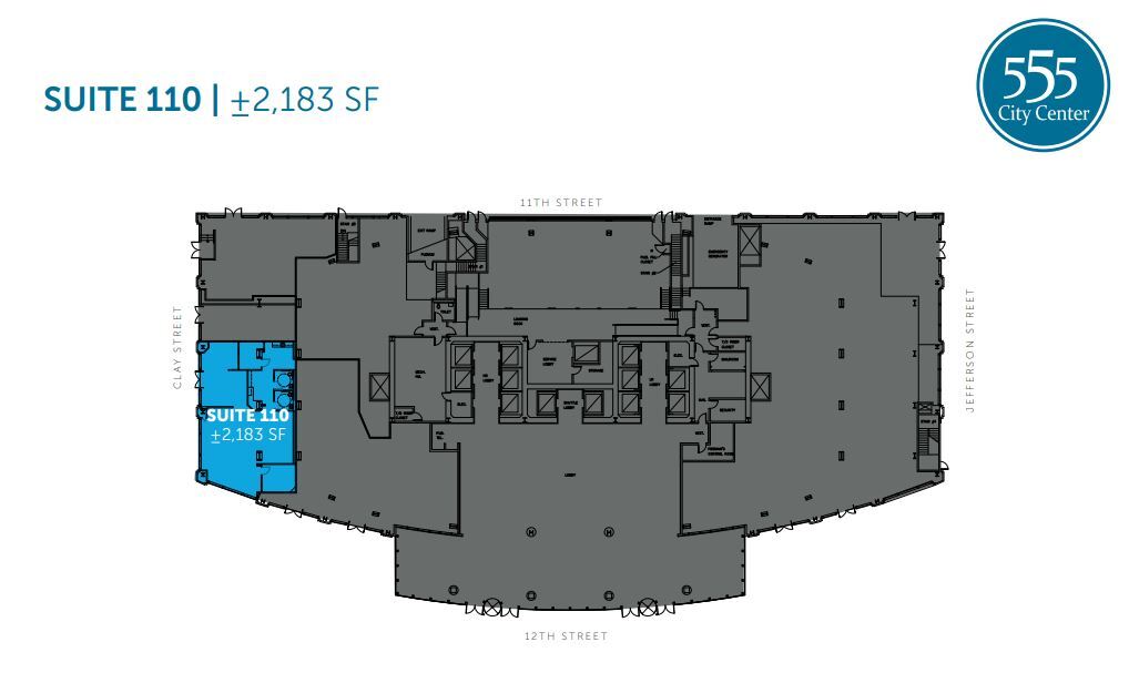 555 12th St, Oakland, CA en alquiler Plano de la planta- Imagen 1 de 1