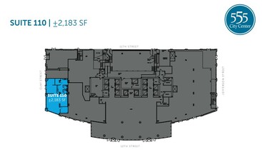 555 12th St, Oakland, CA en alquiler Plano de la planta- Imagen 1 de 1