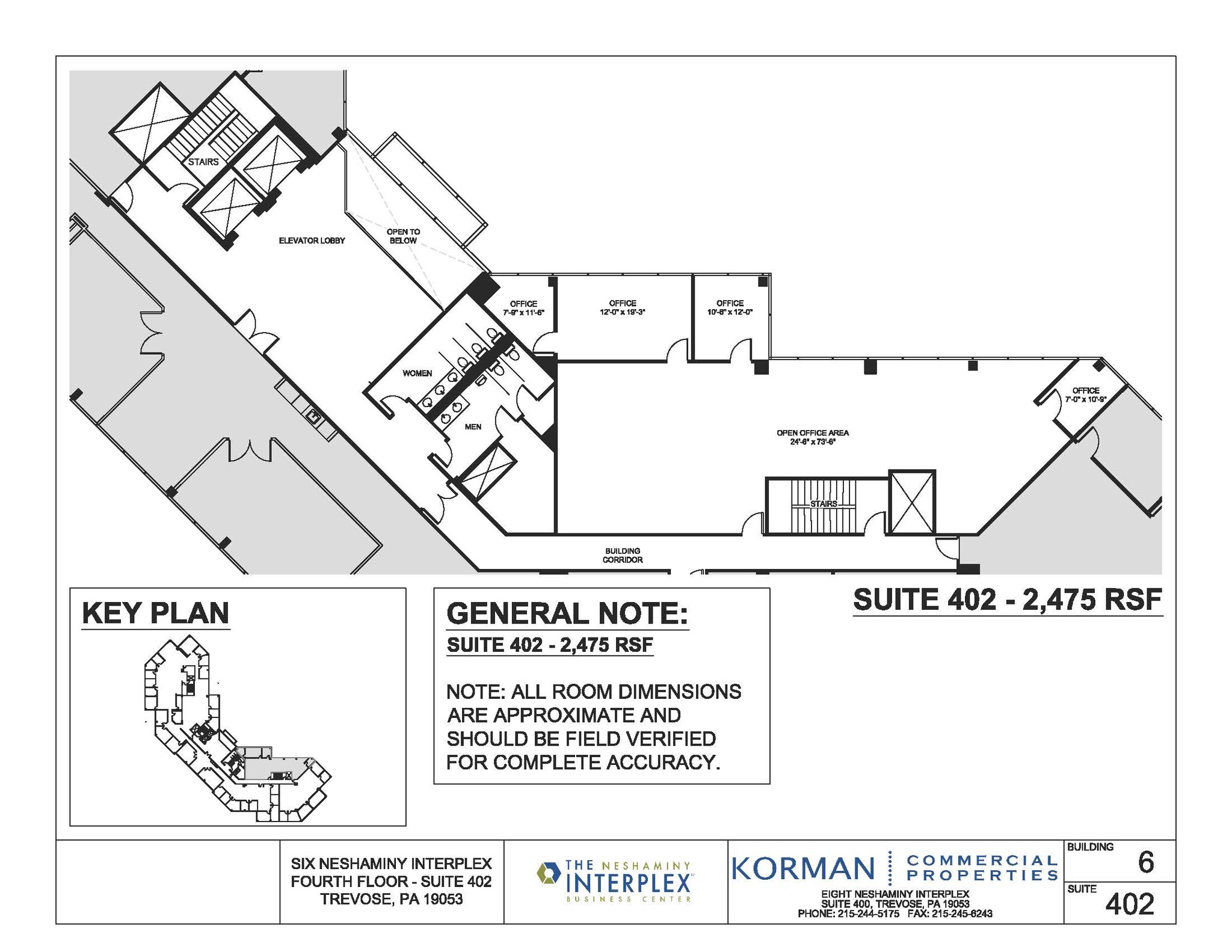 6 Neshaminy Interplex, Trevose, PA en alquiler Plano de la planta- Imagen 1 de 1