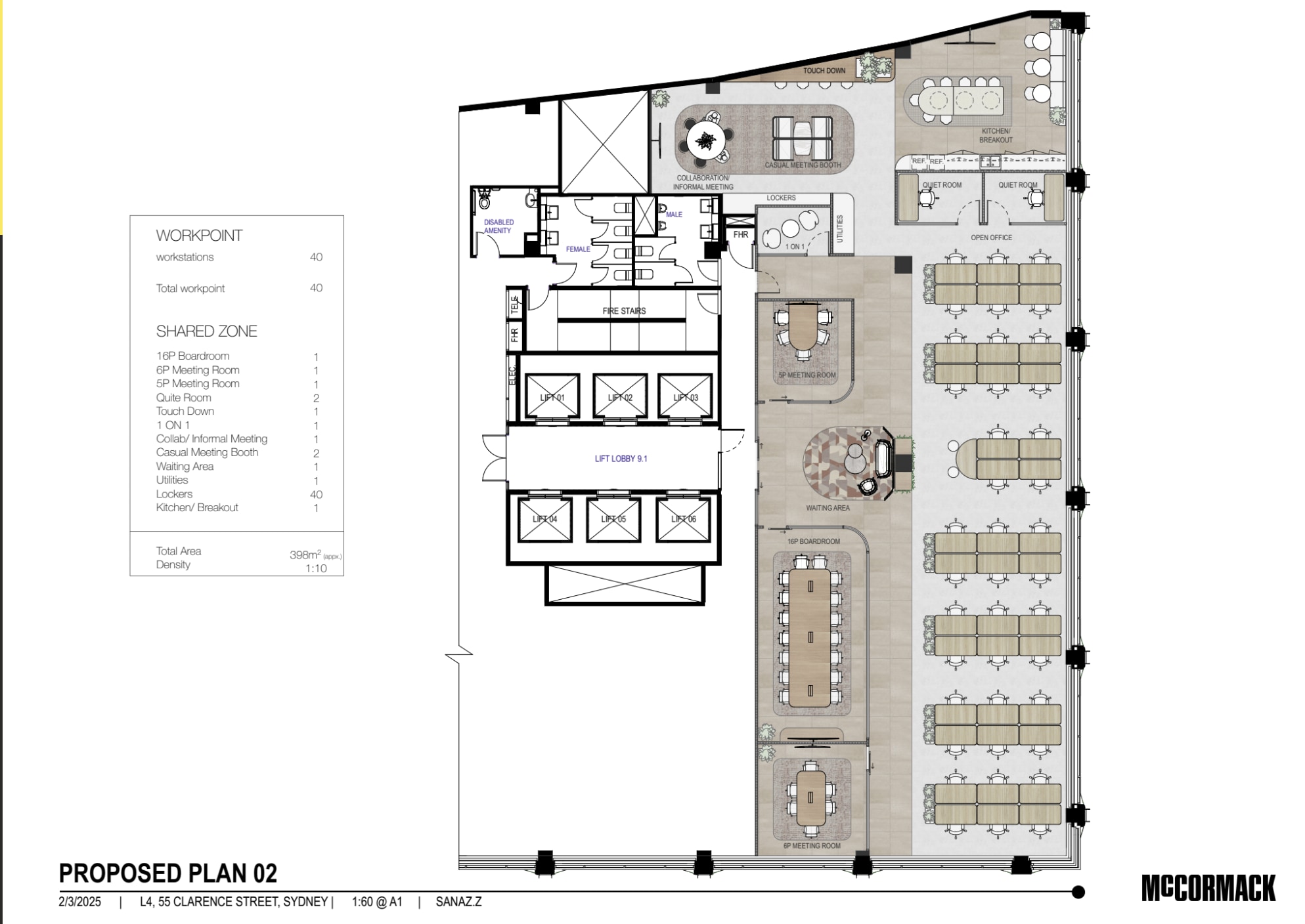 55 Clarence St, Sydney en alquiler Plano de la planta- Imagen 1 de 1
