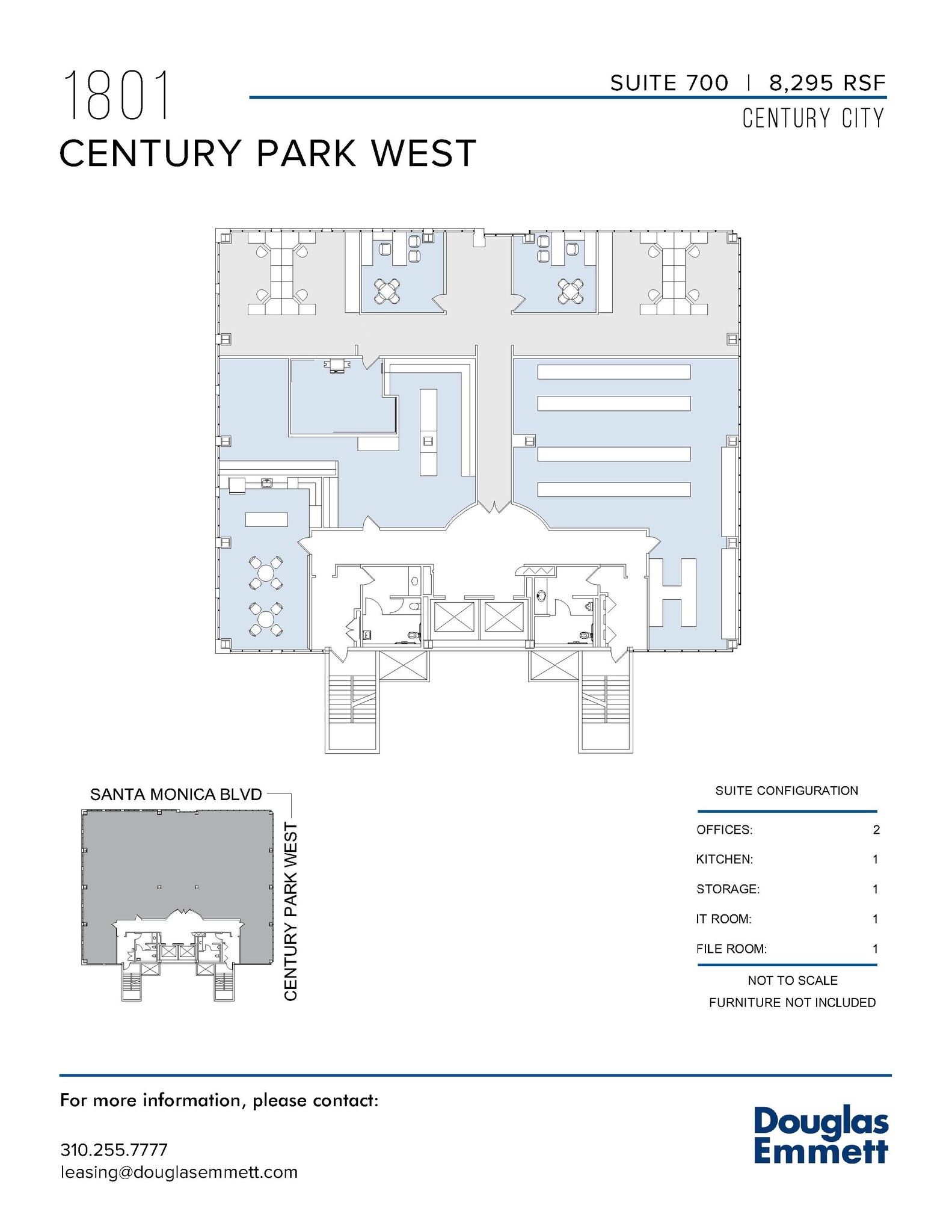 1801 Century Park W, Los Angeles, CA en alquiler Plano de la planta- Imagen 1 de 1