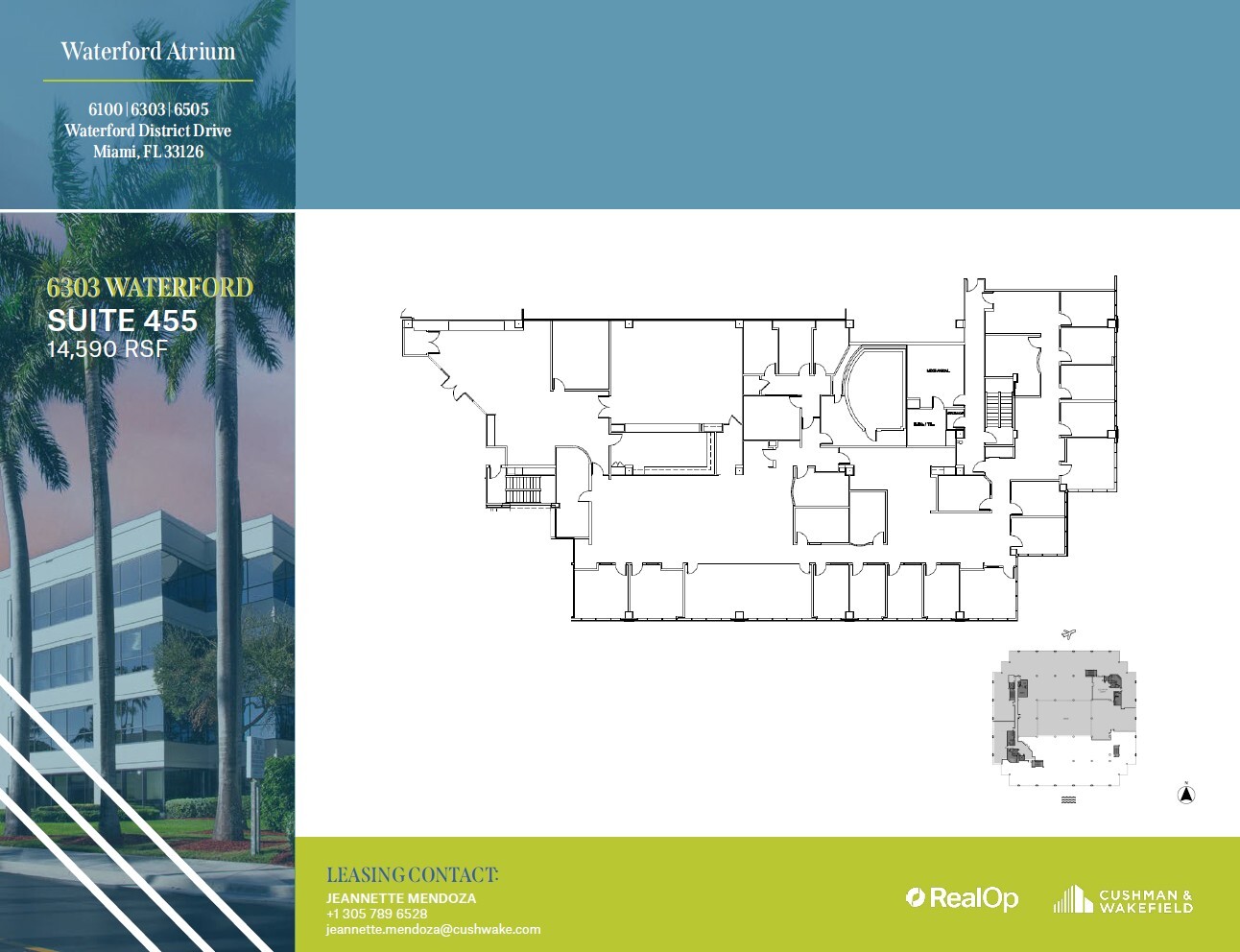 6303 Blue Lagoon Dr, Miami, FL en alquiler Plano de la planta- Imagen 1 de 1