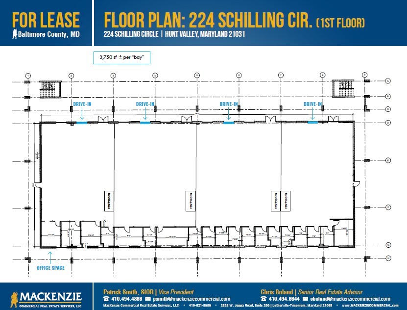 224 Schilling Cir, Hunt Valley, MD en alquiler Plano de la planta- Imagen 1 de 1