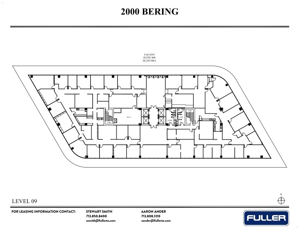 2000 Bering Dr, Houston, TX en alquiler Plano de la planta- Imagen 1 de 1