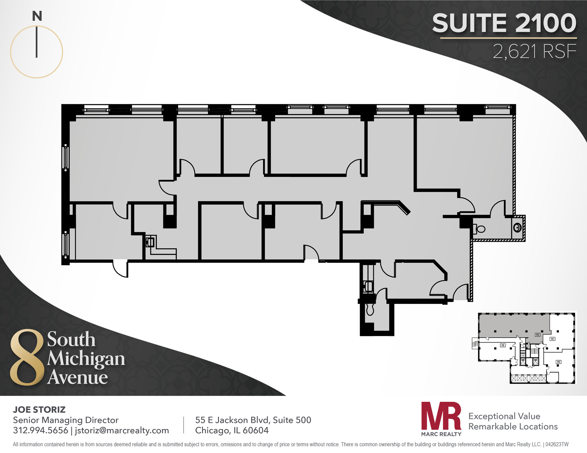 8 S Michigan Ave, Chicago, IL en alquiler Plano de la planta- Imagen 1 de 14