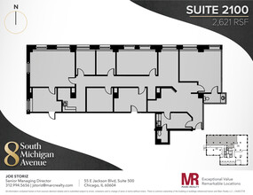 8 S Michigan Ave, Chicago, IL en alquiler Plano de la planta- Imagen 1 de 14