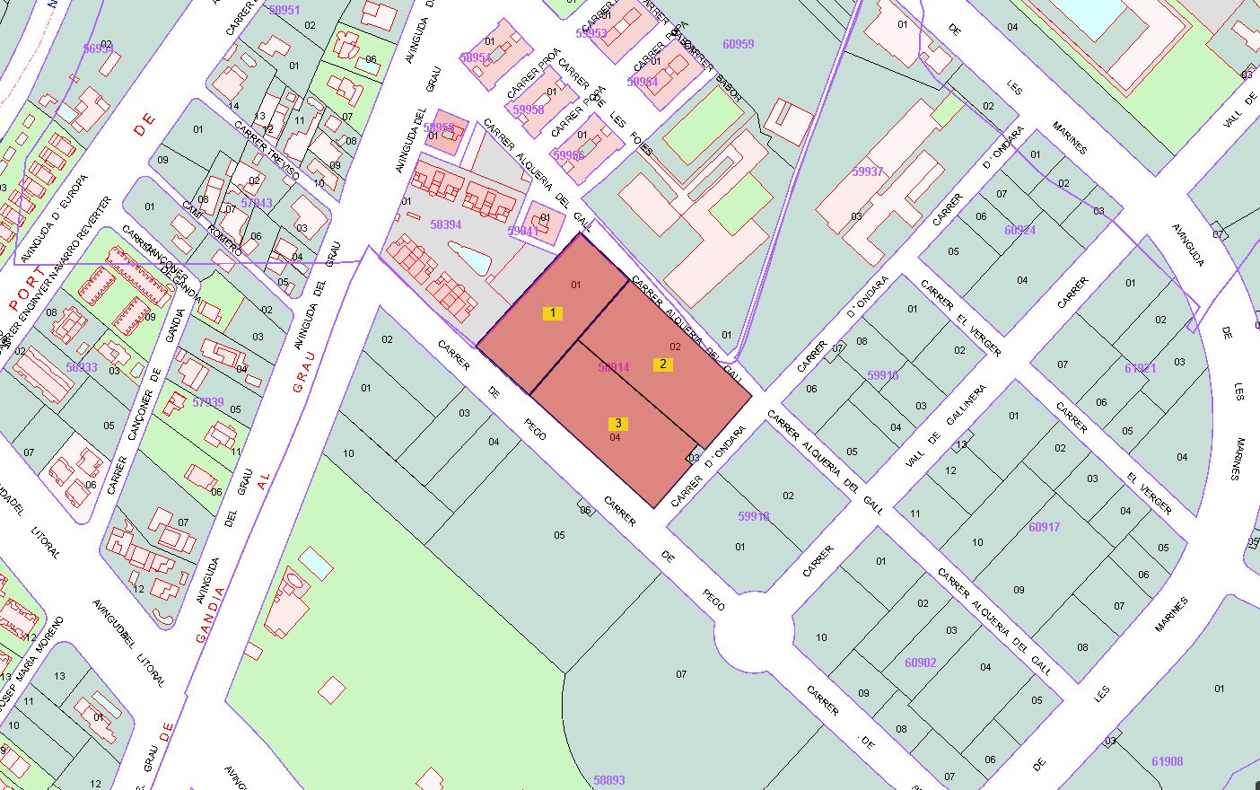 de Pego, 3, València, Valencia en venta Plano de la planta- Imagen 1 de 16