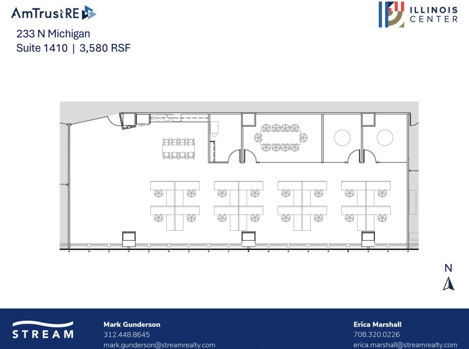 233 N Michigan Ave, Chicago, IL en alquiler Plano de la planta- Imagen 1 de 1