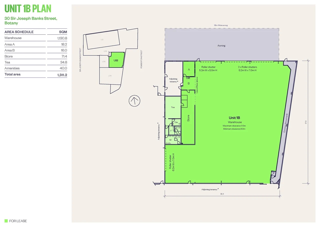 30 Sir Joseph Banks St, Botany en alquiler Plano de la planta- Imagen 1 de 1