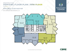 801 K St, Sacramento, CA en alquiler Plano de la planta- Imagen 2 de 2