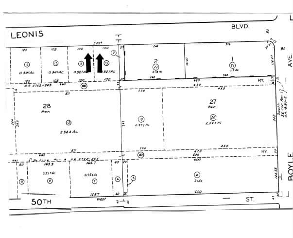 2960 Leonis Blvd, Vernon, CA en alquiler - Plano de solar - Imagen 3 de 3