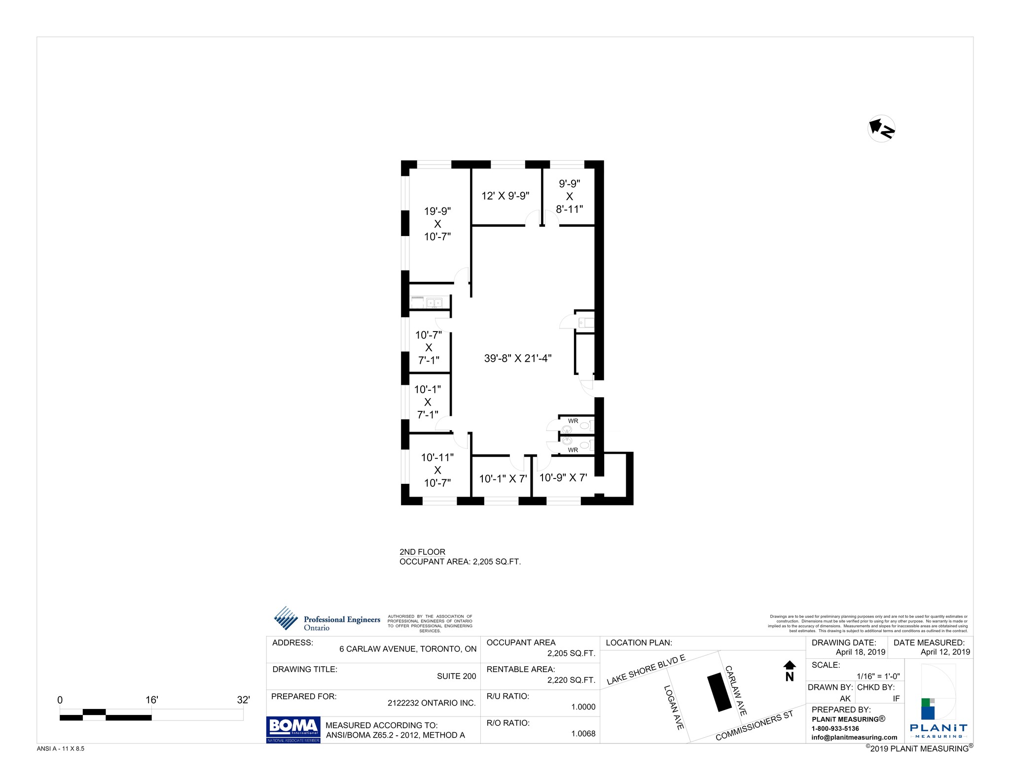 6 Carlaw Ave, Toronto, ON en alquiler Plano del sitio- Imagen 1 de 4