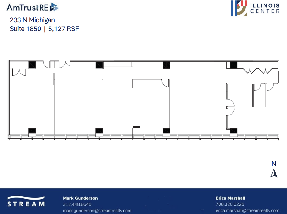 233 N Michigan Ave, Chicago, IL en alquiler Plano de la planta- Imagen 1 de 1