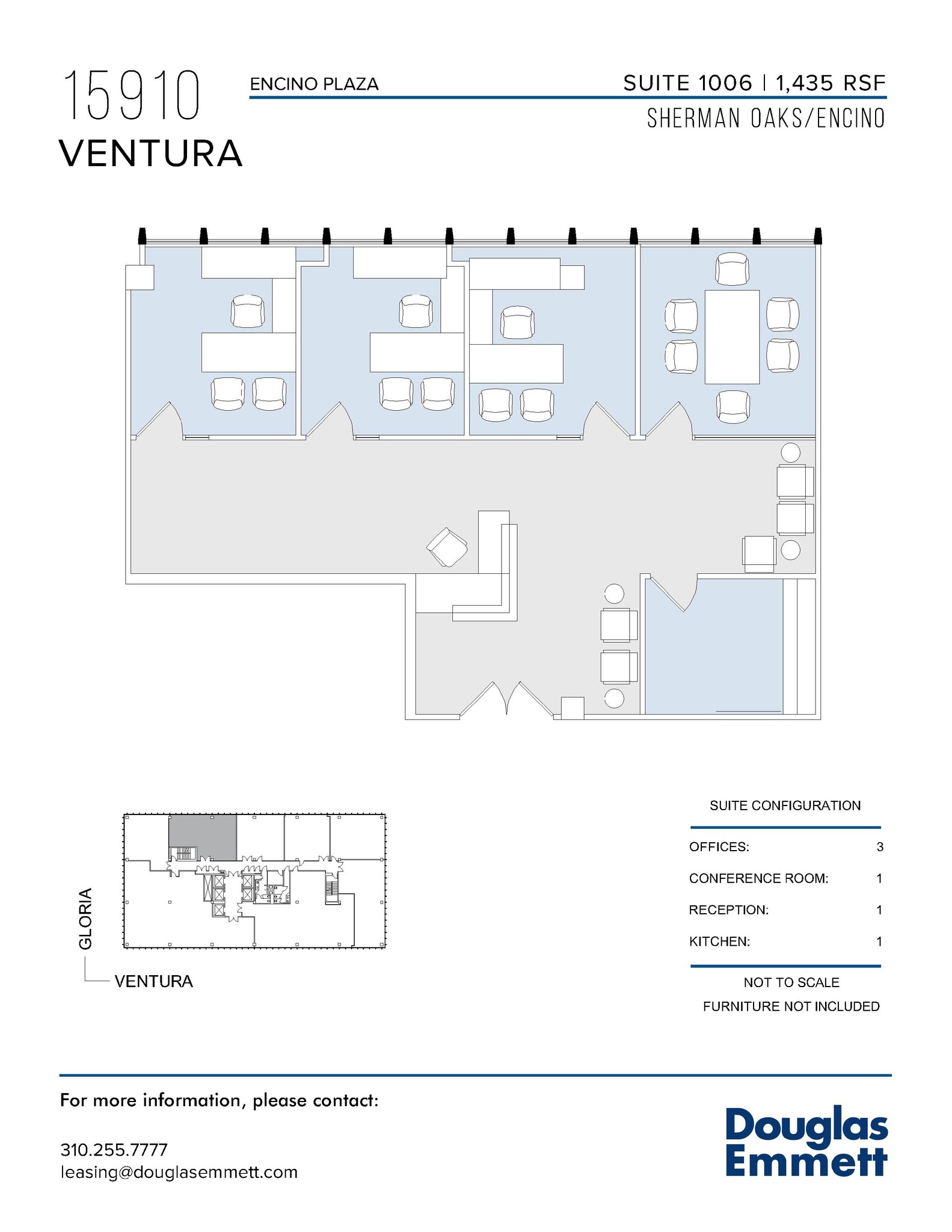 15910 Ventura Blvd, Encino, CA en alquiler Plano de la planta- Imagen 1 de 1